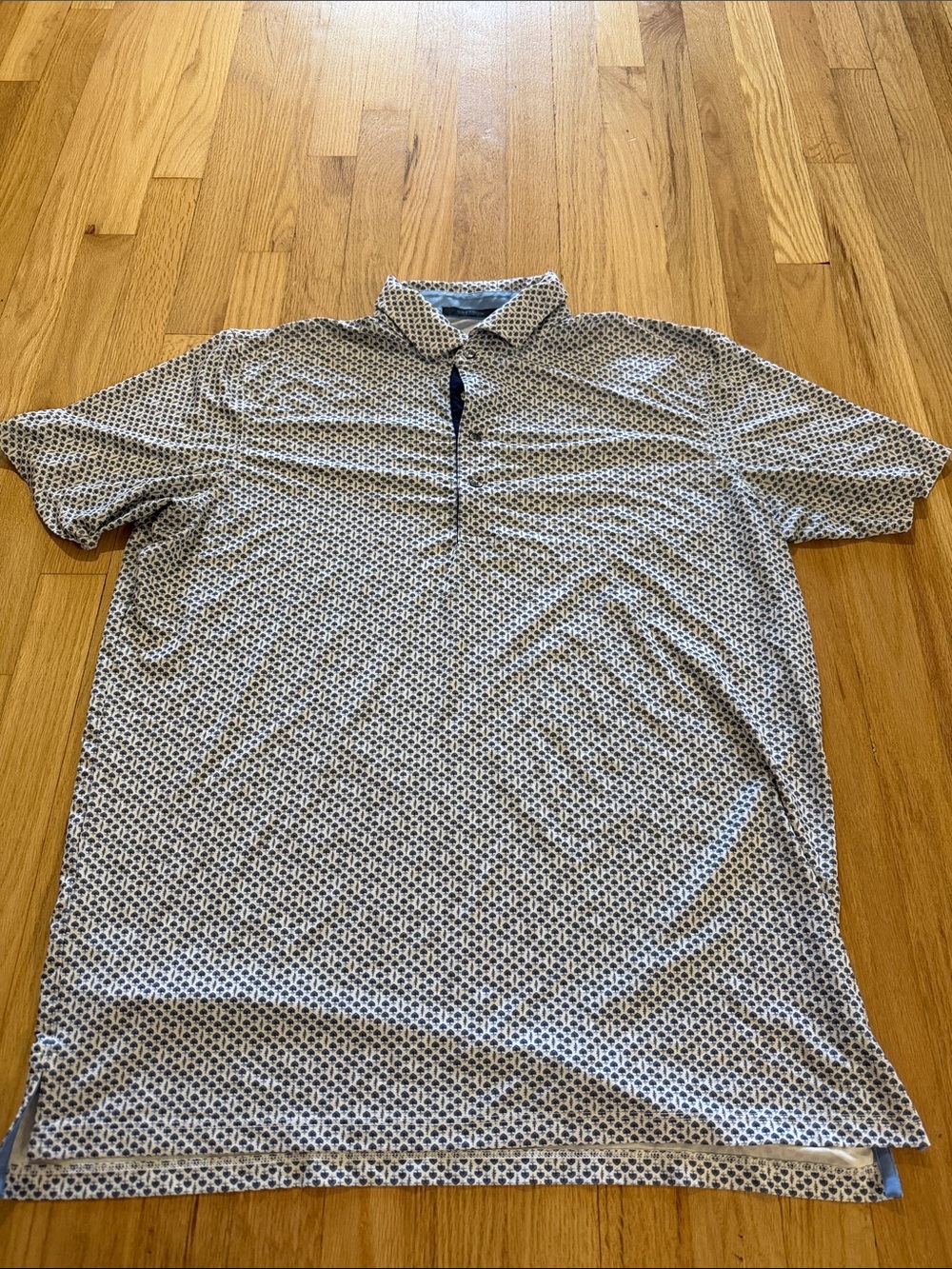 Greyson Printed Short Sleeve Golf Polo Sz L